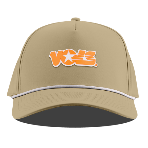 University of Tennessee "Tennessee Vols Block" Curved 5 Panel Rope Desert