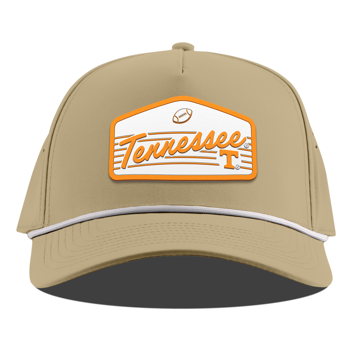 University of Tennessee "Volunteers Football" Curved 5 Panel Rope Desert