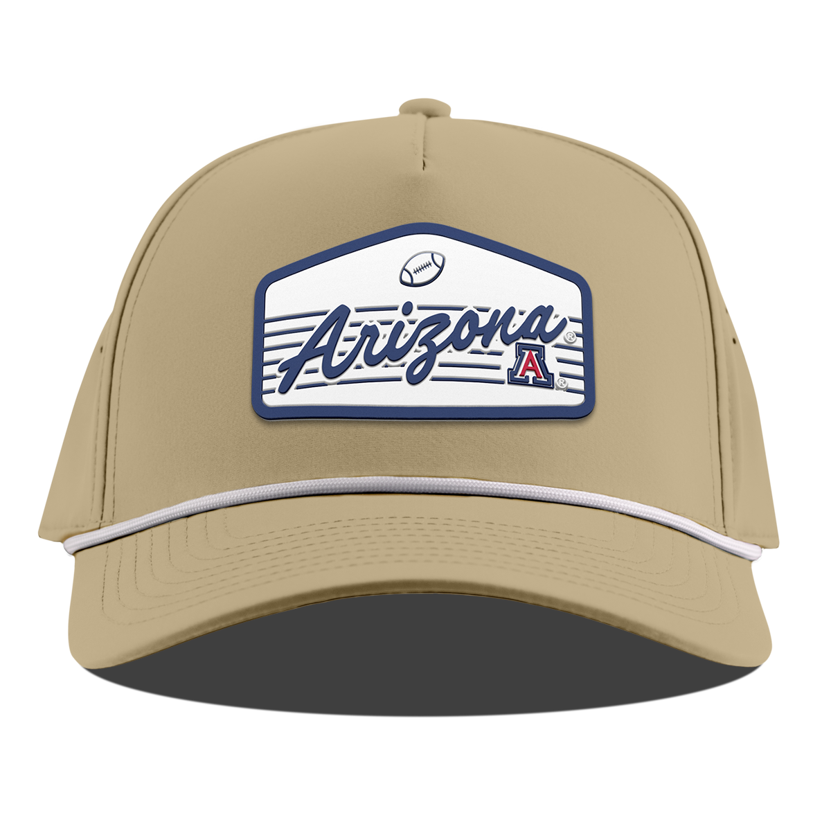 University of Arizona "Wildcats Football" Curved 5 Panel Rope Desert