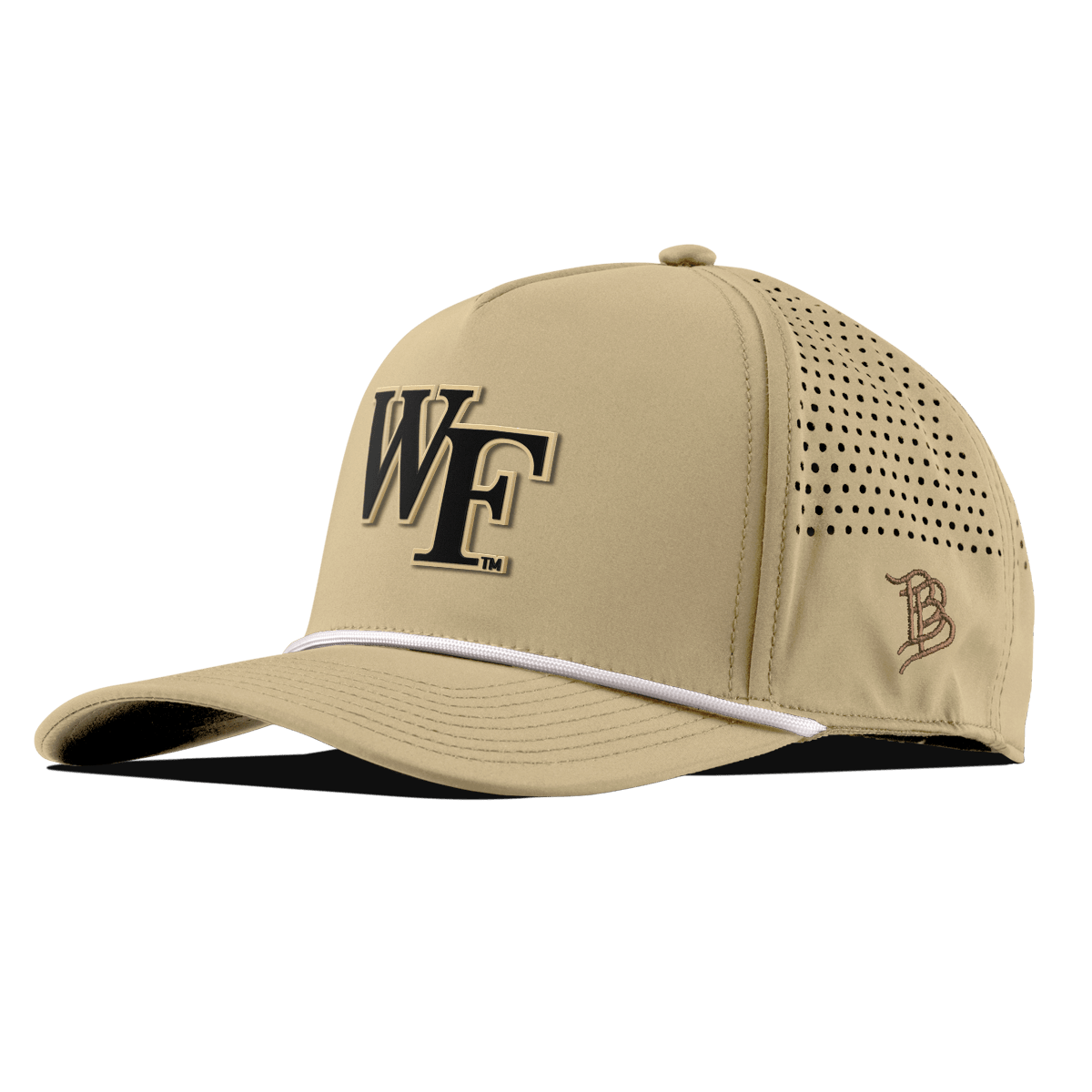 Wake Forest University "Wake Forest Block" Curved 5 Panel Rope Desert