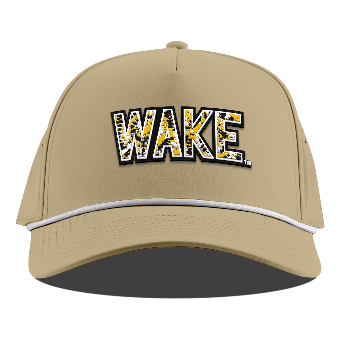 Wake Forest University "Wake Tie Dye" Curved 5 Panel Rope Desert