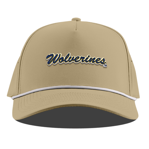 University of Michigan "Wolverines Script" Curved 5 Panel Rope Desert