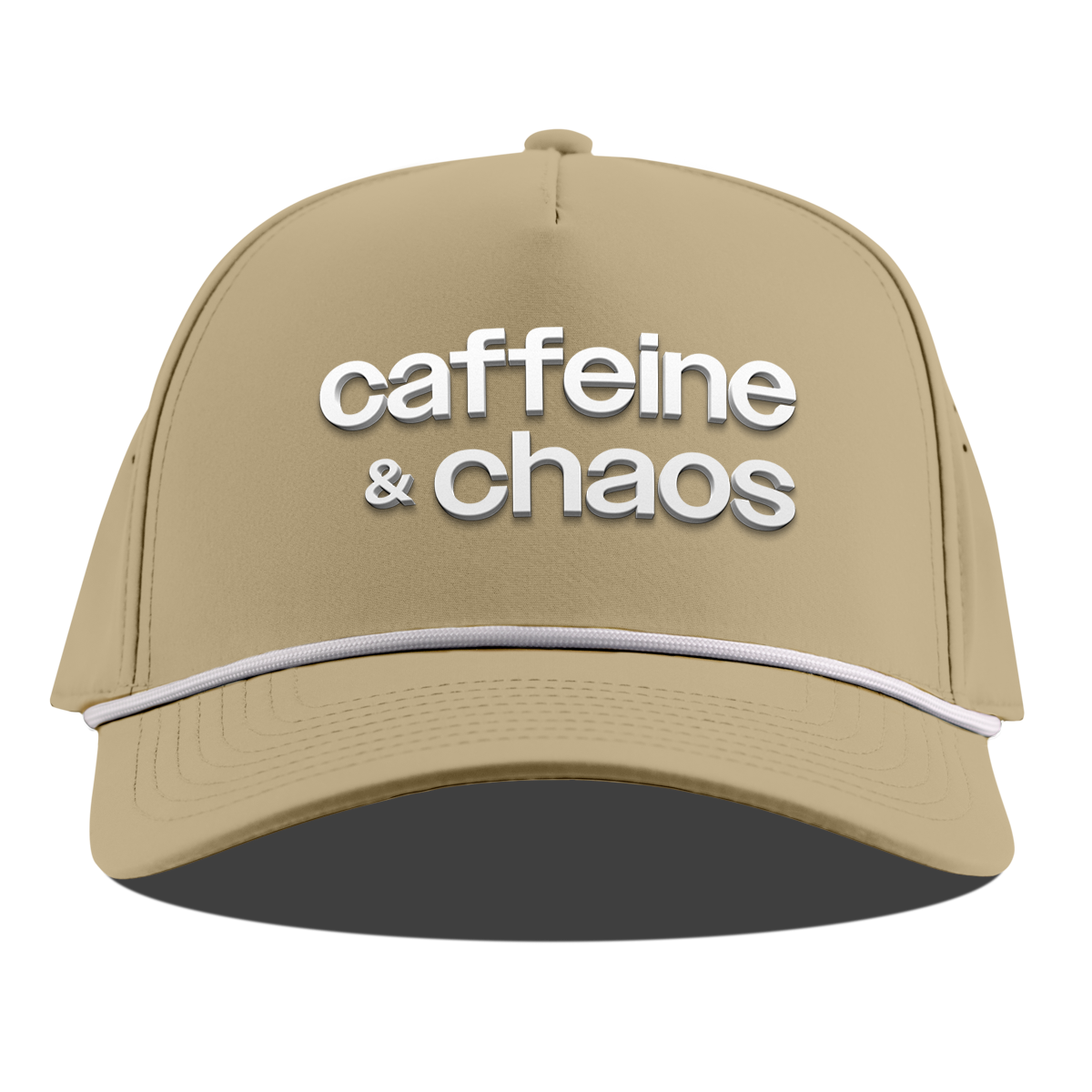 Caffeine & Chaos Curved 5 Panel Rope Desert