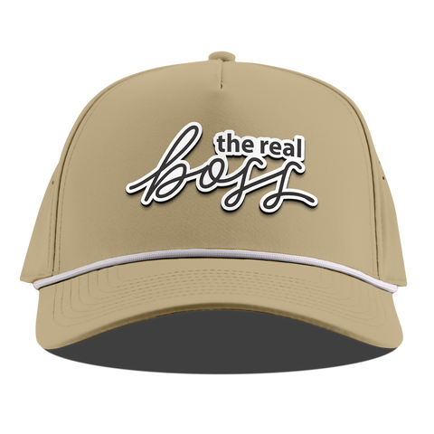 The Real Boss Curved 5 Panel Rope Desert