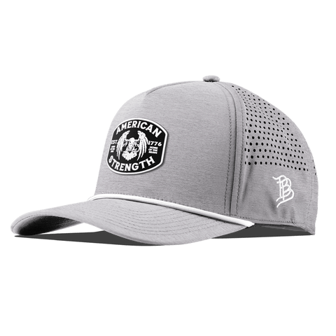 American Strength Curved 5 Panel Rope Heather Gray