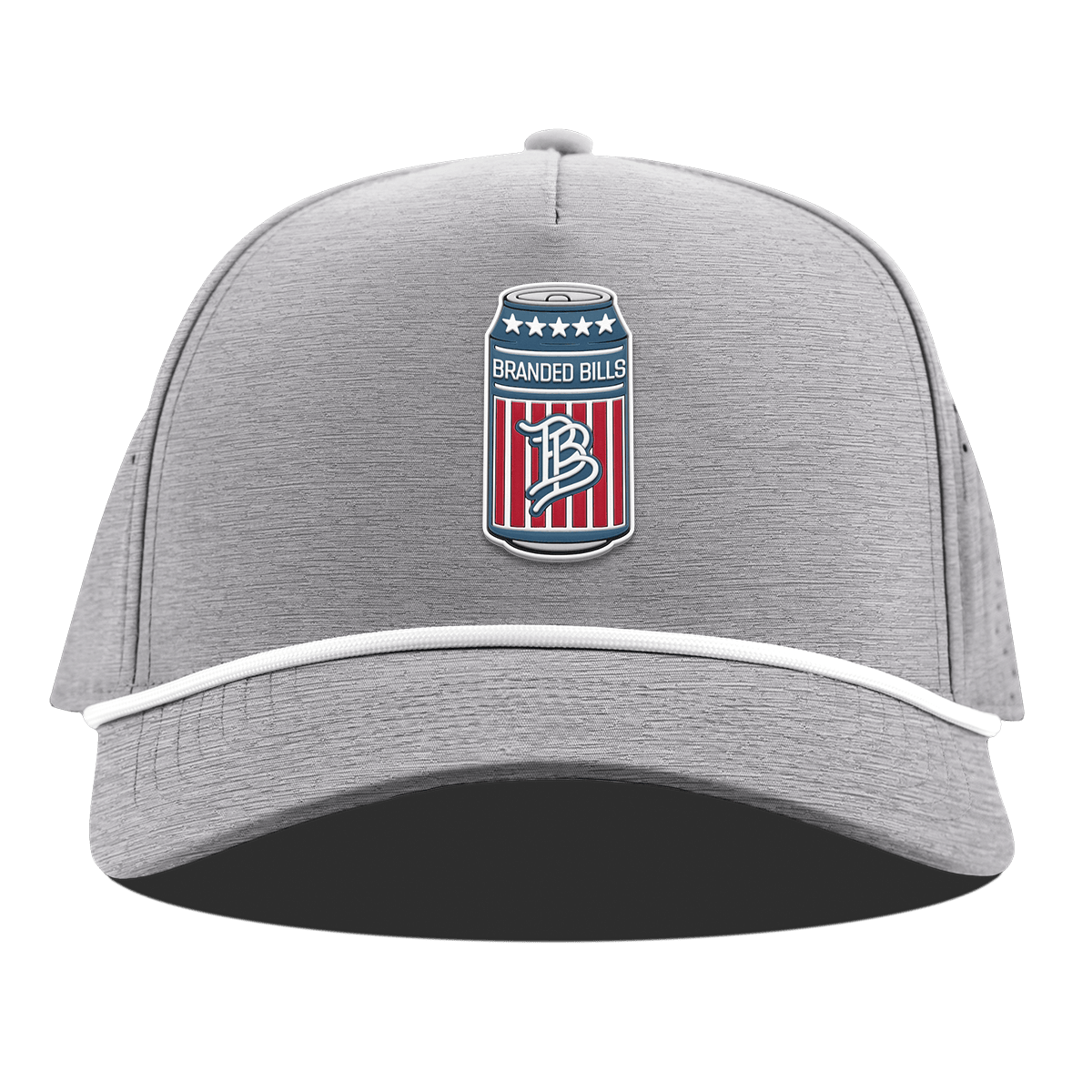 BB Brew Curved 5 Panel Rope Heather Gray