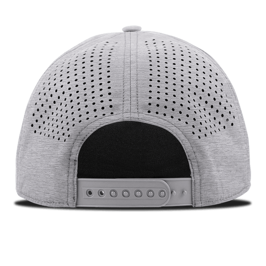 Pearl America Badge Curved 5 Panel Rope Heather Gray