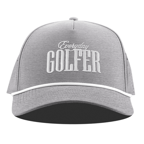 Everyday Golfer Curved 5 Panel Rope Heather Gray