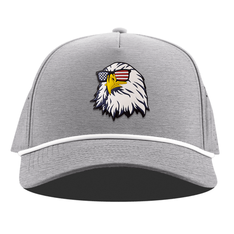 Party Eagle Curved 5 Panel Rope Heather Gray