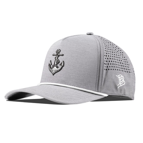 The Deeps Anchor Curved 5 Panel Rope Heather Gray