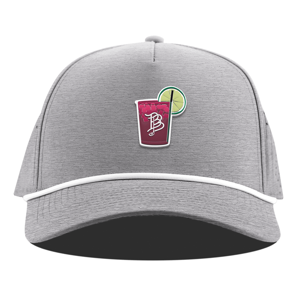 Transfusion Curved 5 Panel Rope Heather Gray