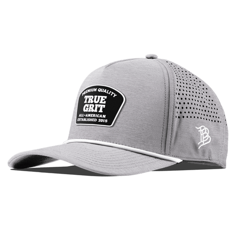 True Grit Curved 5 Panel Rope Heather Gray