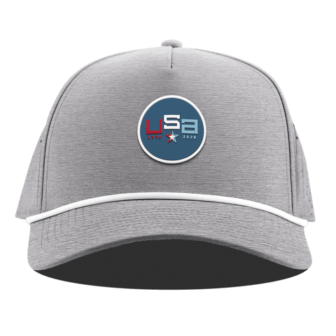 USA 250 Curved 5 Panel Rope Heather Gray