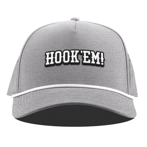 University of Texas "Vintage Hook'Em Horns" Curved 5 Panel Rope Heather Gray