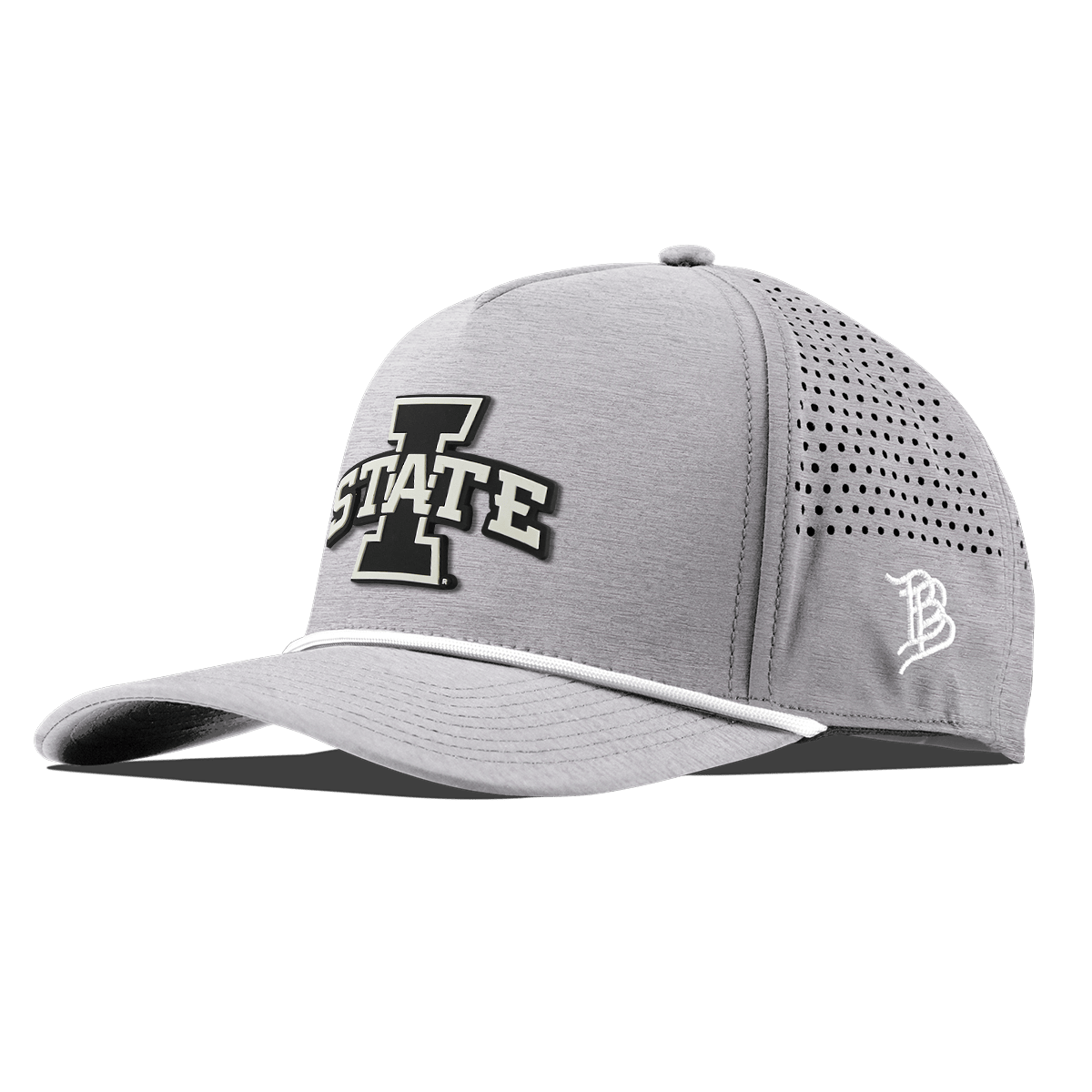 Iowa State University "Vintage Iowa State" Curved 5 Panel Rope Heather Gray