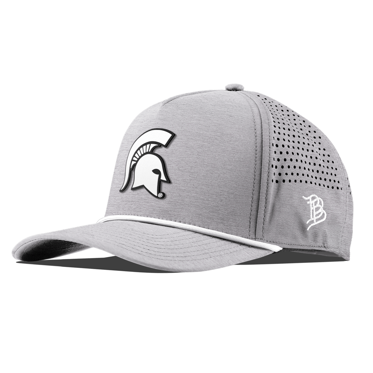 Michigan State University "Vintage MSU Team Logo" Curved 5 Panel Rope Heather Gray