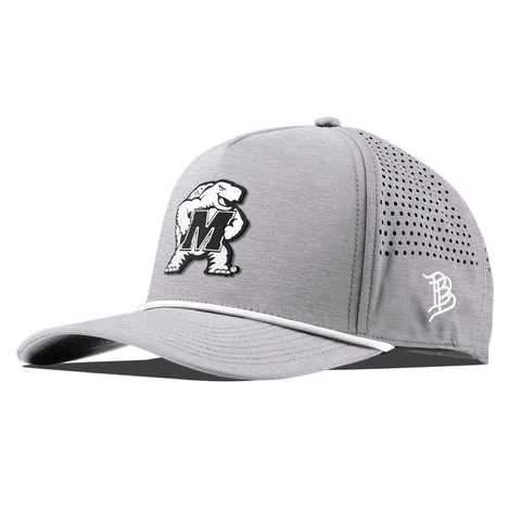 University of Maryland "Vintage Maryland Team Logo" Curved 5 Panel Rope Heather Gray
