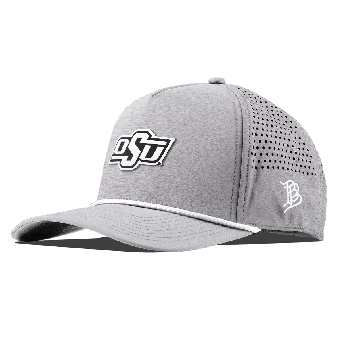 Oklahoma State University "Vintage OSU Team Logo" Curved 5 Panel Rope Heather Gray