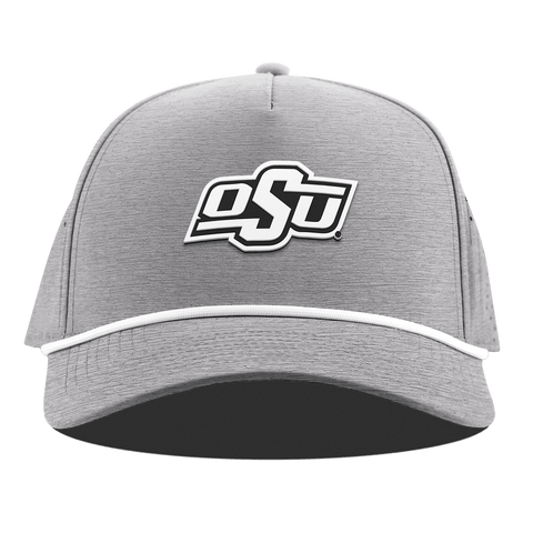 Oklahoma State University "Vintage OSU Team Logo" Curved 5 Panel Rope Heather Gray