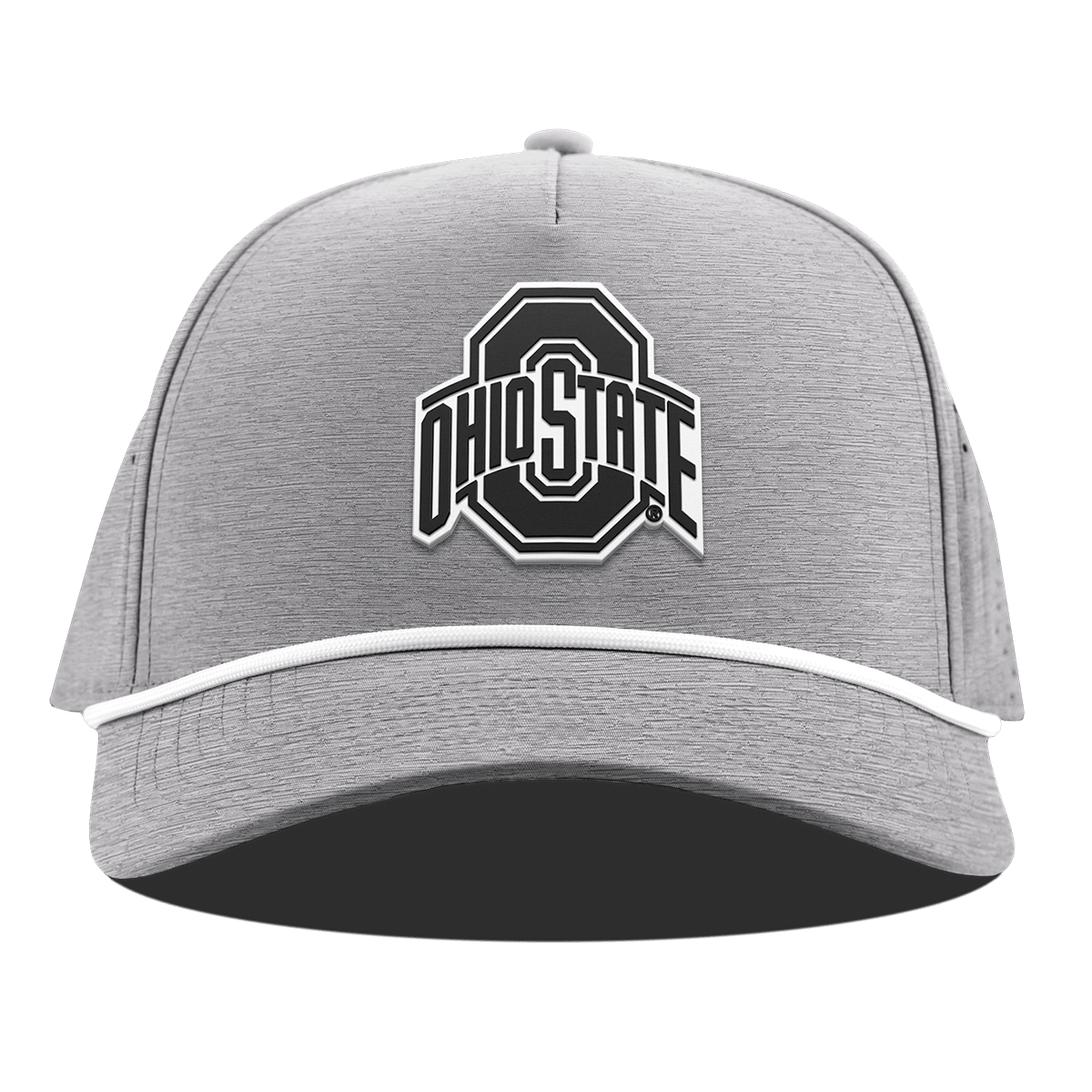 Ohio State University "Vintage Ohio State Team Logo" Curved 5 Panel Rope Heather Gray