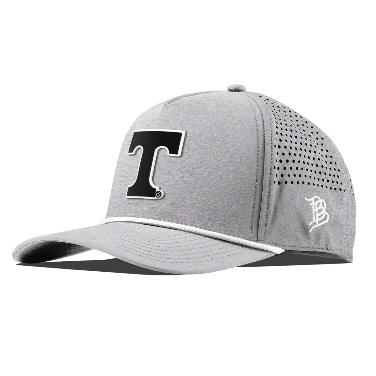 University of Tennessee "Vintage Tennessee Block" Curved 5 Panel Rope Heather Gray