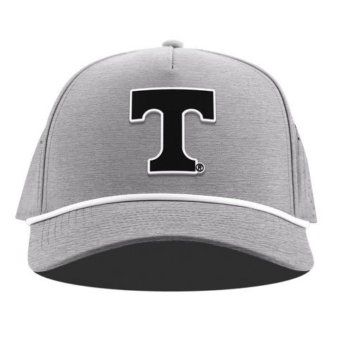 University of Tennessee "Vintage Tennessee Block" Curved 5 Panel Rope Heather Gray