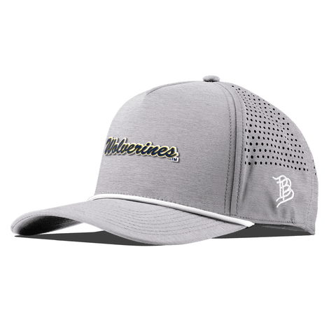 University of Michigan "Wolverines Script" Curved 5 Panel Rope Heather Gray