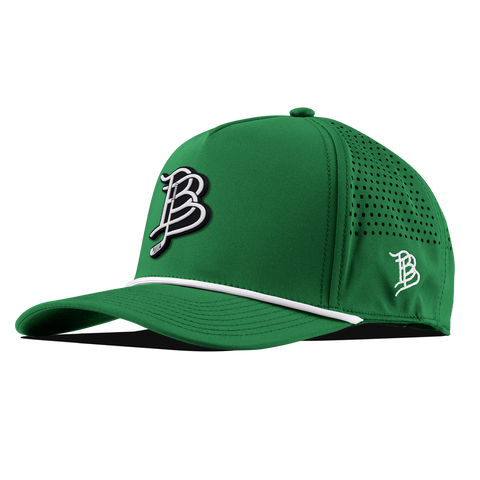 BB Hockey Cutout PVC Curved 5 Panel Rope Kelly Green