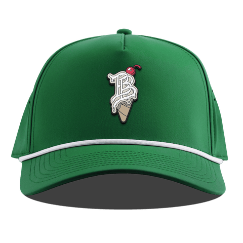 BB Drip Cone Curved 5 Panel Rope Kelly Green