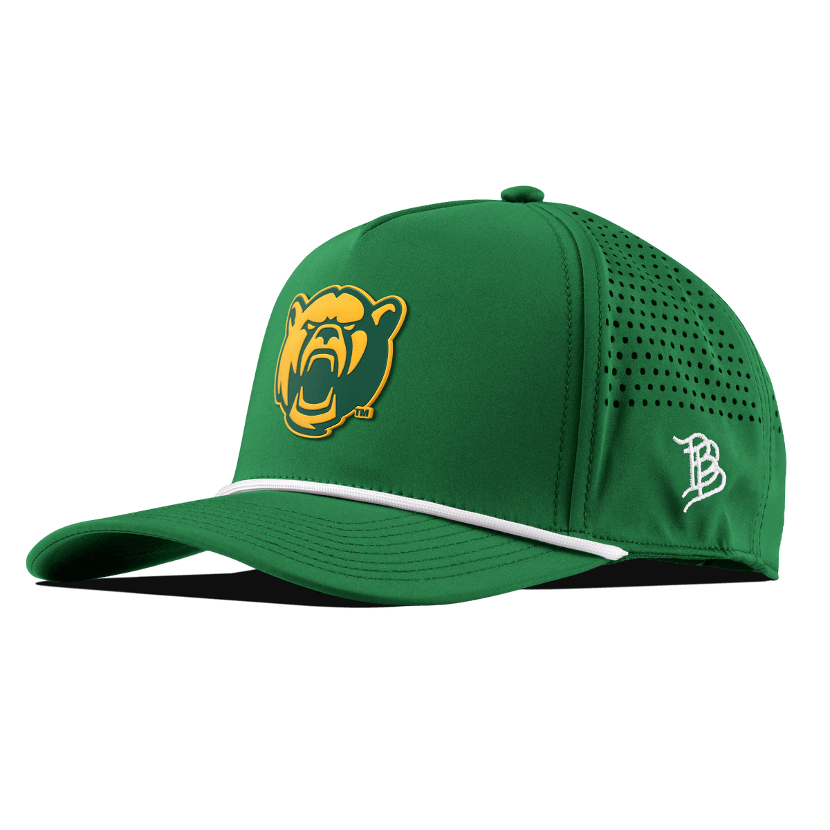 Baylor University "Baylor Bear" Curved 5 Panel Rope Kelly Green