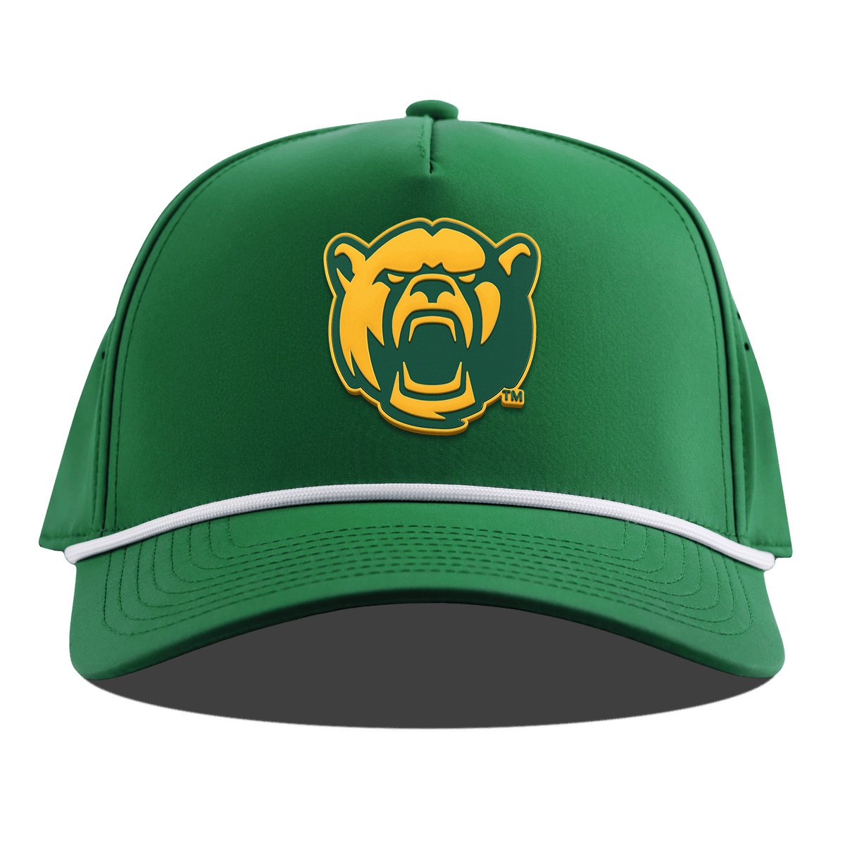 Baylor University "Baylor Bear" Curved 5 Panel Rope Kelly Green