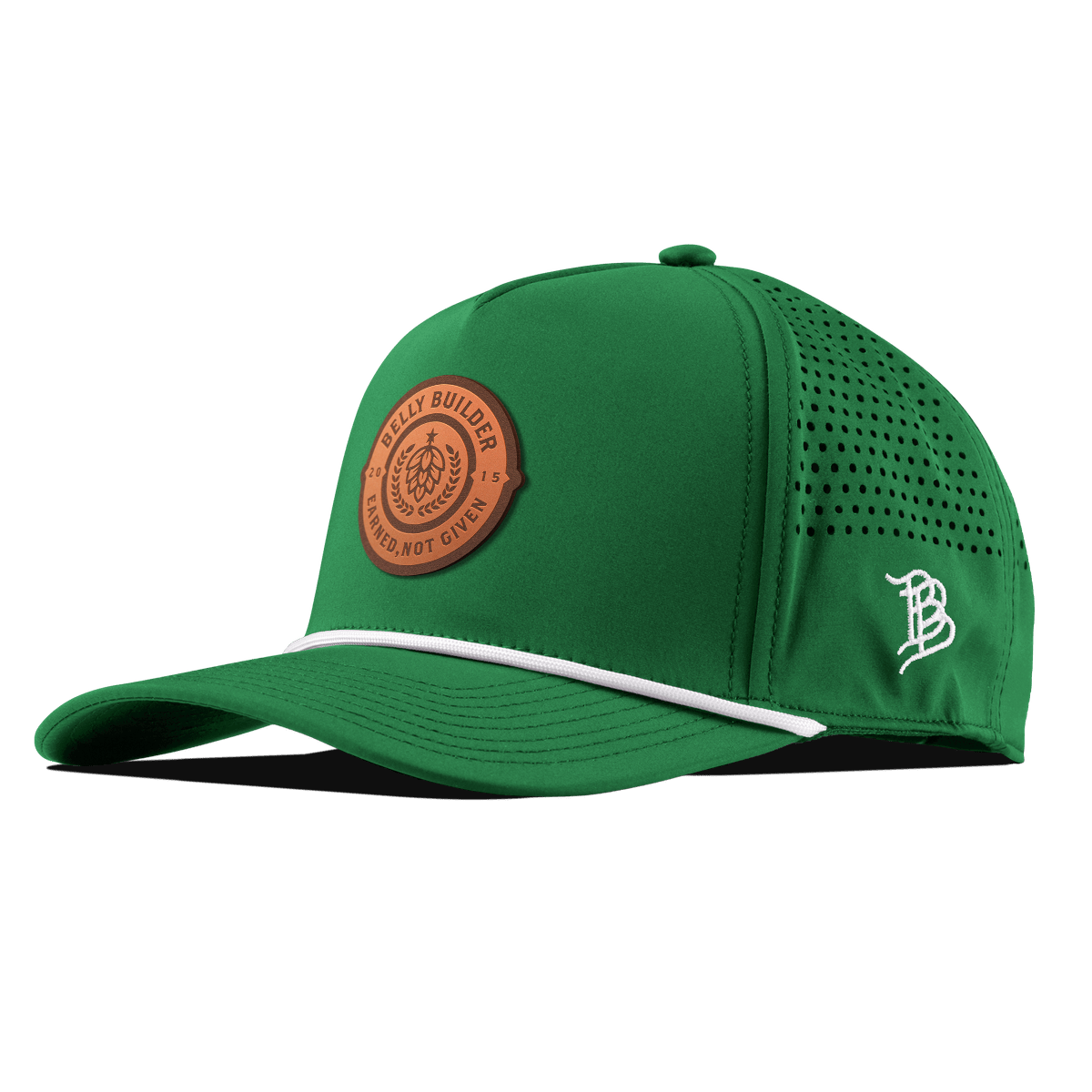 Belly Builder Curved 5 Panel Rope Kelly Green