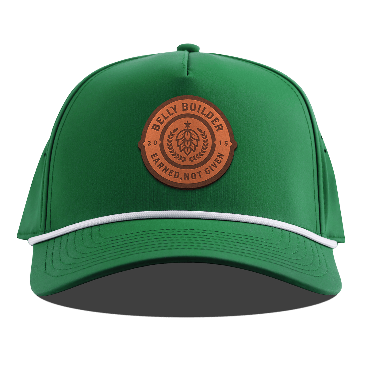 Belly Builder Curved 5 Panel Rope Kelly Green