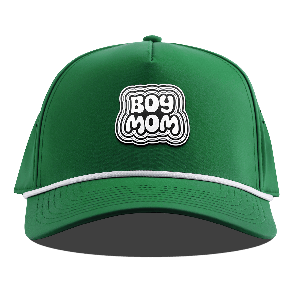 Boy Mom Curved 5 Panel Rope Back Kelly Green