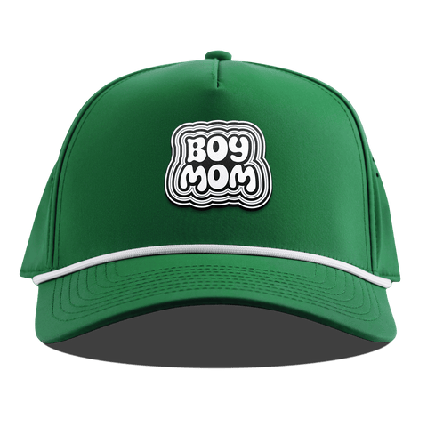 Boy Mom Curved 5 Panel Rope Back Kelly Green
