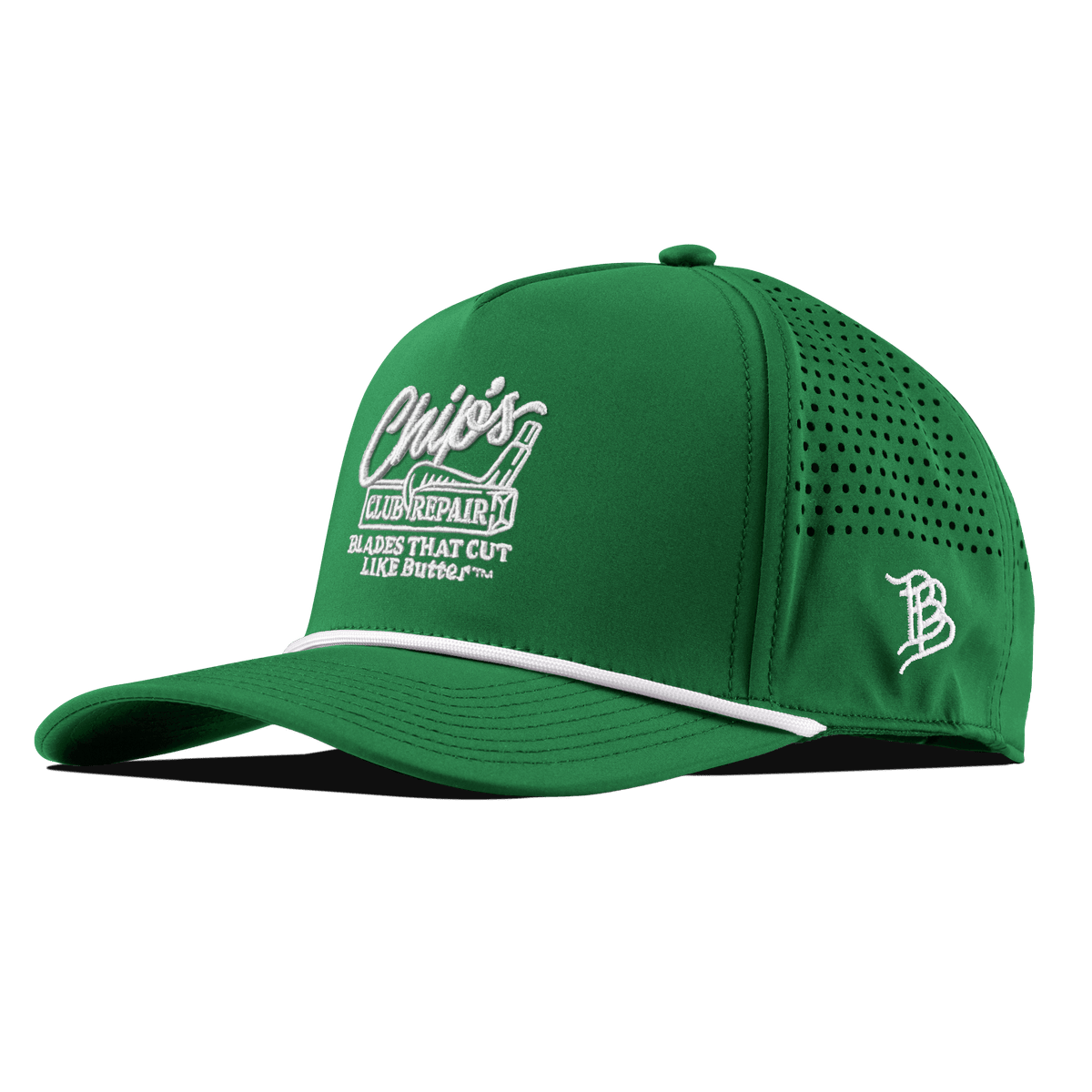 Chip's Club Repair Curved 5 Panel Rope Kelly Green