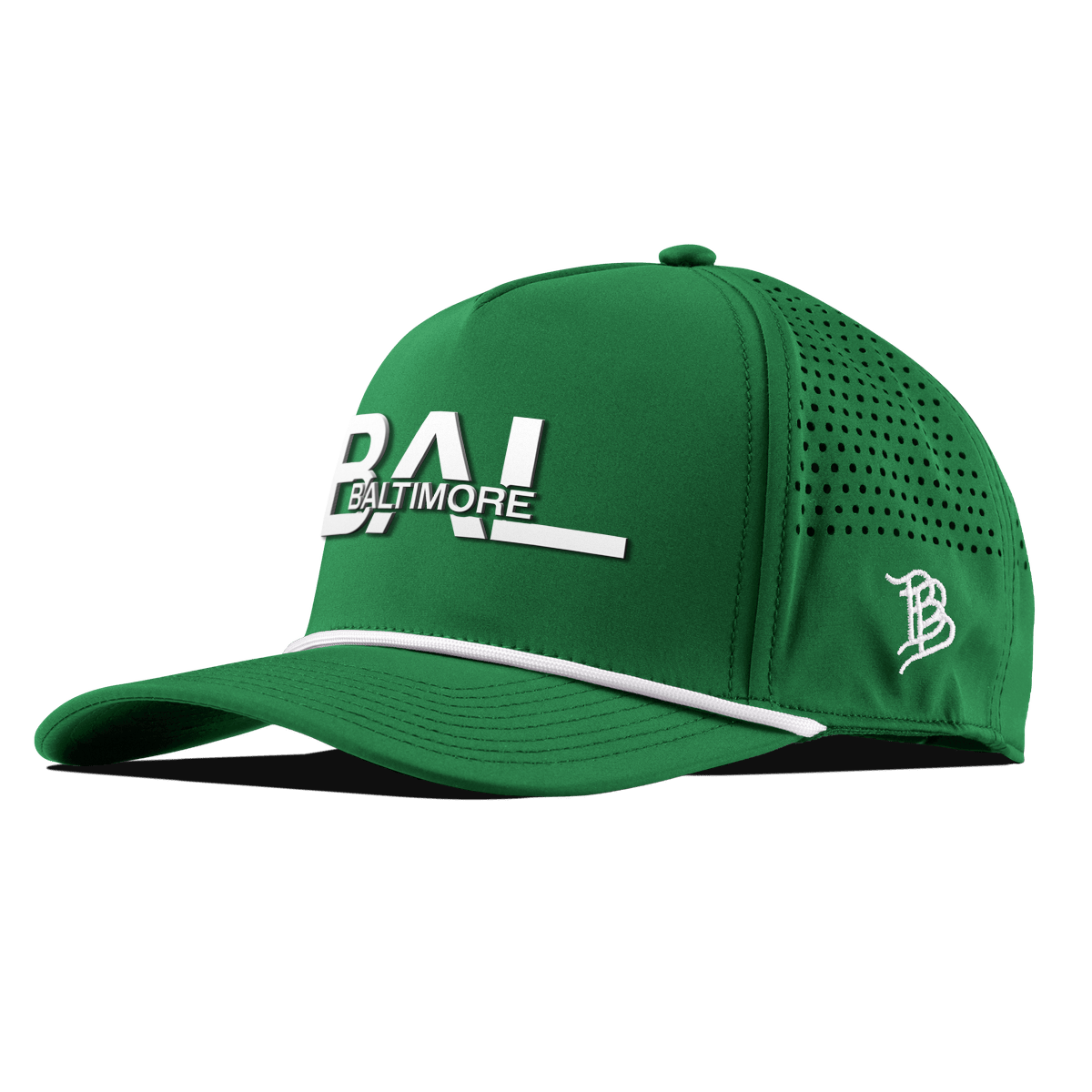 City Block Baltimore Curved 5 Panel Rope Kelly Green