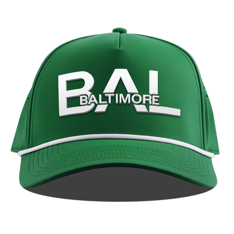 City Block Baltimore Curved 5 Panel Rope Kelly Green