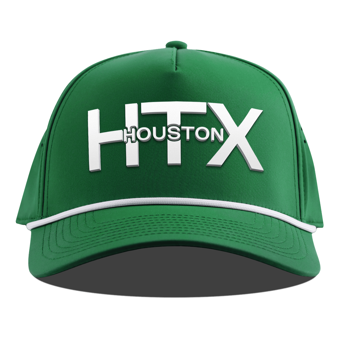 City Block Houston (HTX) Curved 5 Panel Rope Kelly Green