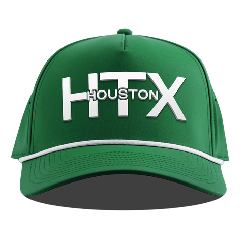 City Block Houston (HTX) Curved 5 Panel Rope Kelly Green
