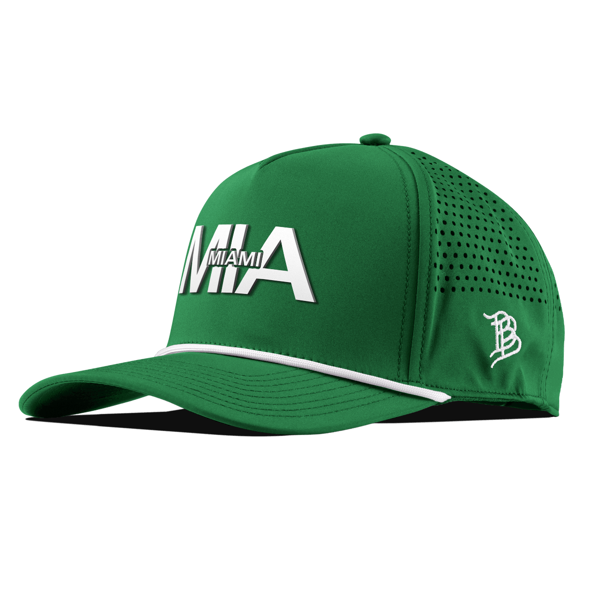 City Block Miami Curved 5 Panel Rope Kelly Green