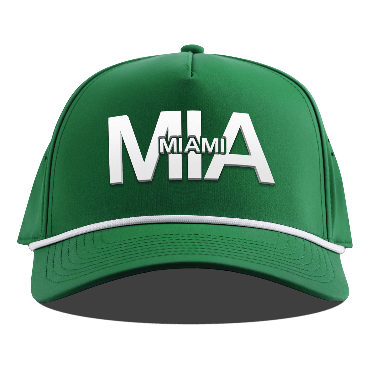 City Block Miami Curved 5 Panel Rope Kelly Green