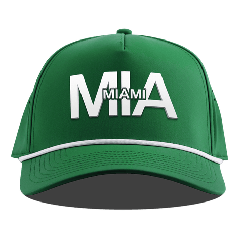 City Block Miami Curved 5 Panel Rope Kelly Green