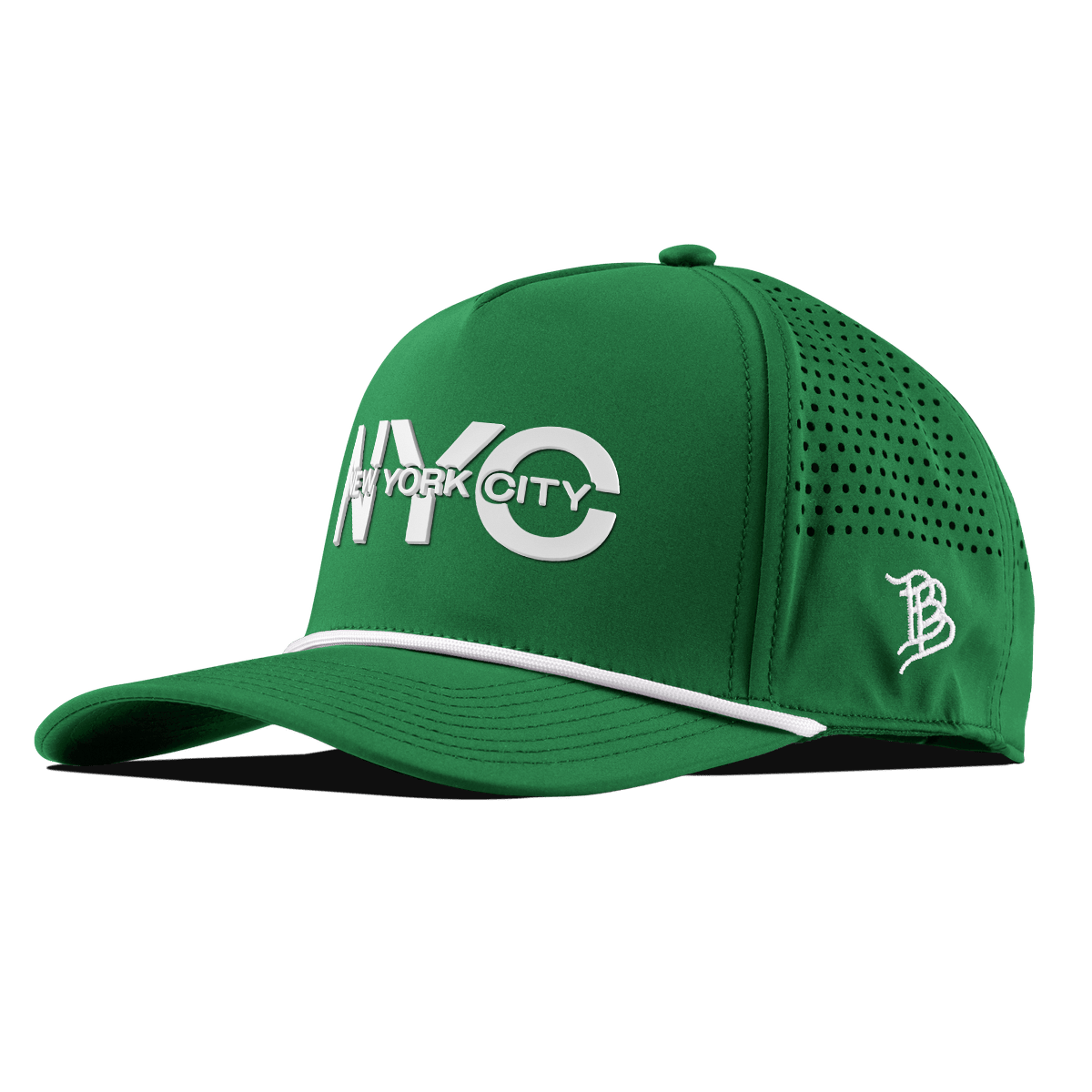 City Block New York Curved 5 Panel Rope Kelly Green