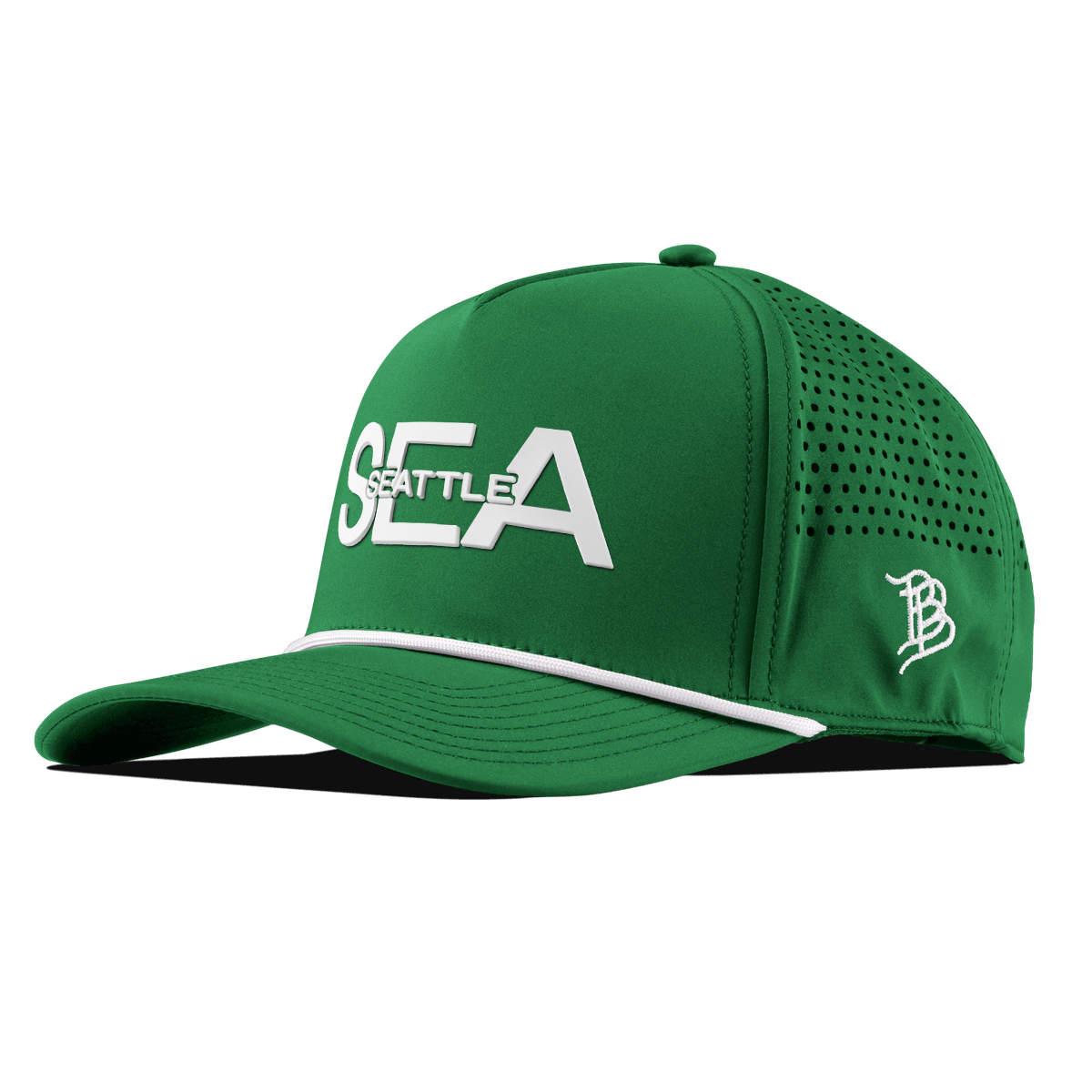 City Block Seattle Curved 5 Panel Rope Kelly Green