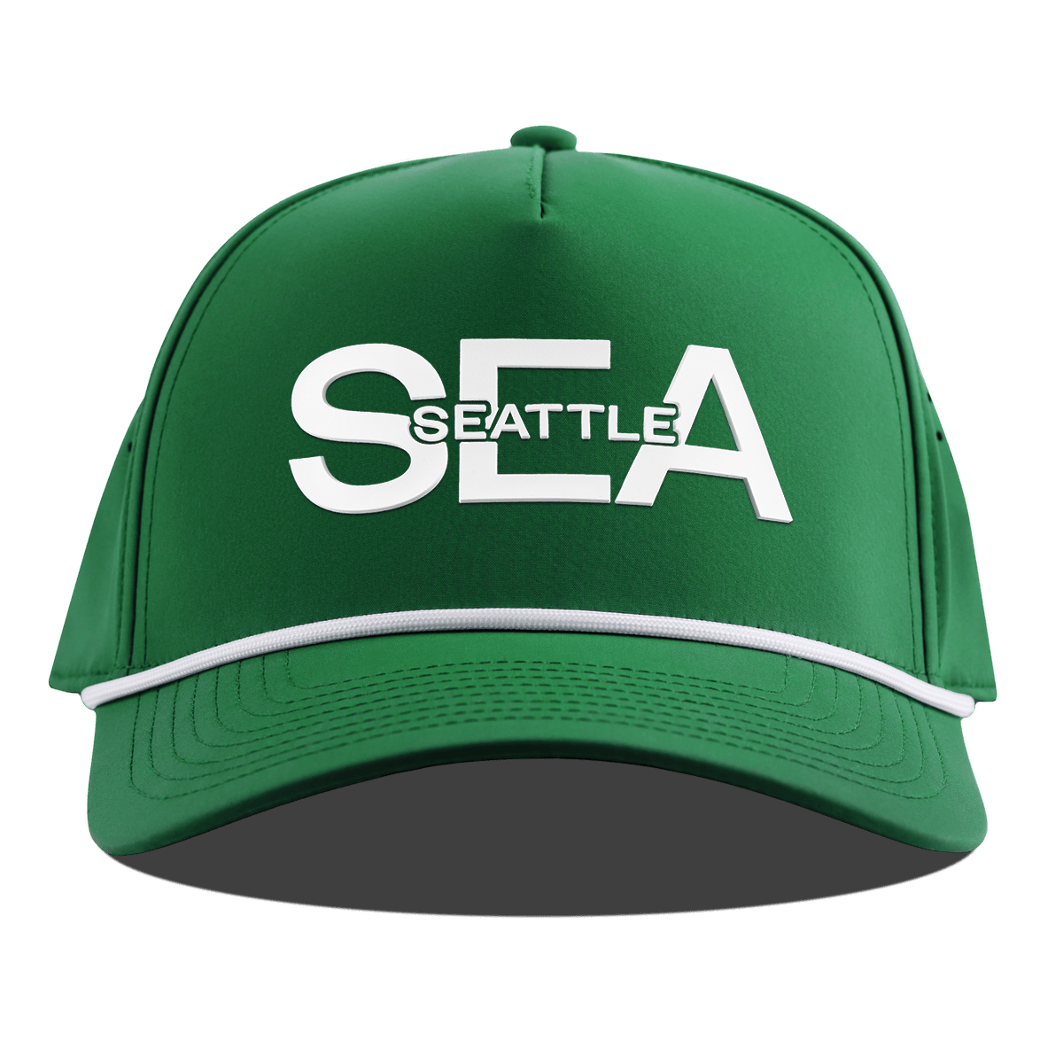 City Block Seattle Curved 5 Panel Rope Kelly Green