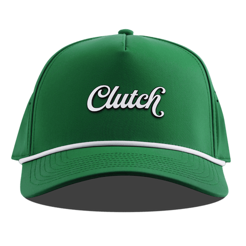 Clutch Script Curved 5 Panel Rope Kelly Green