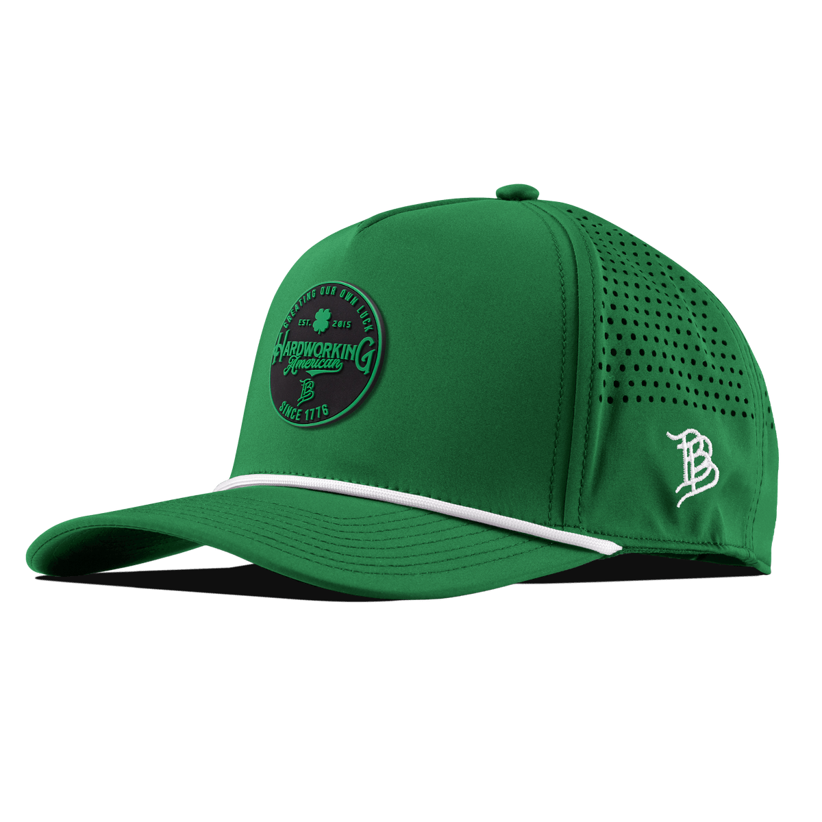 Create Your Luck Curved 5 Panel Rope Kelly Green