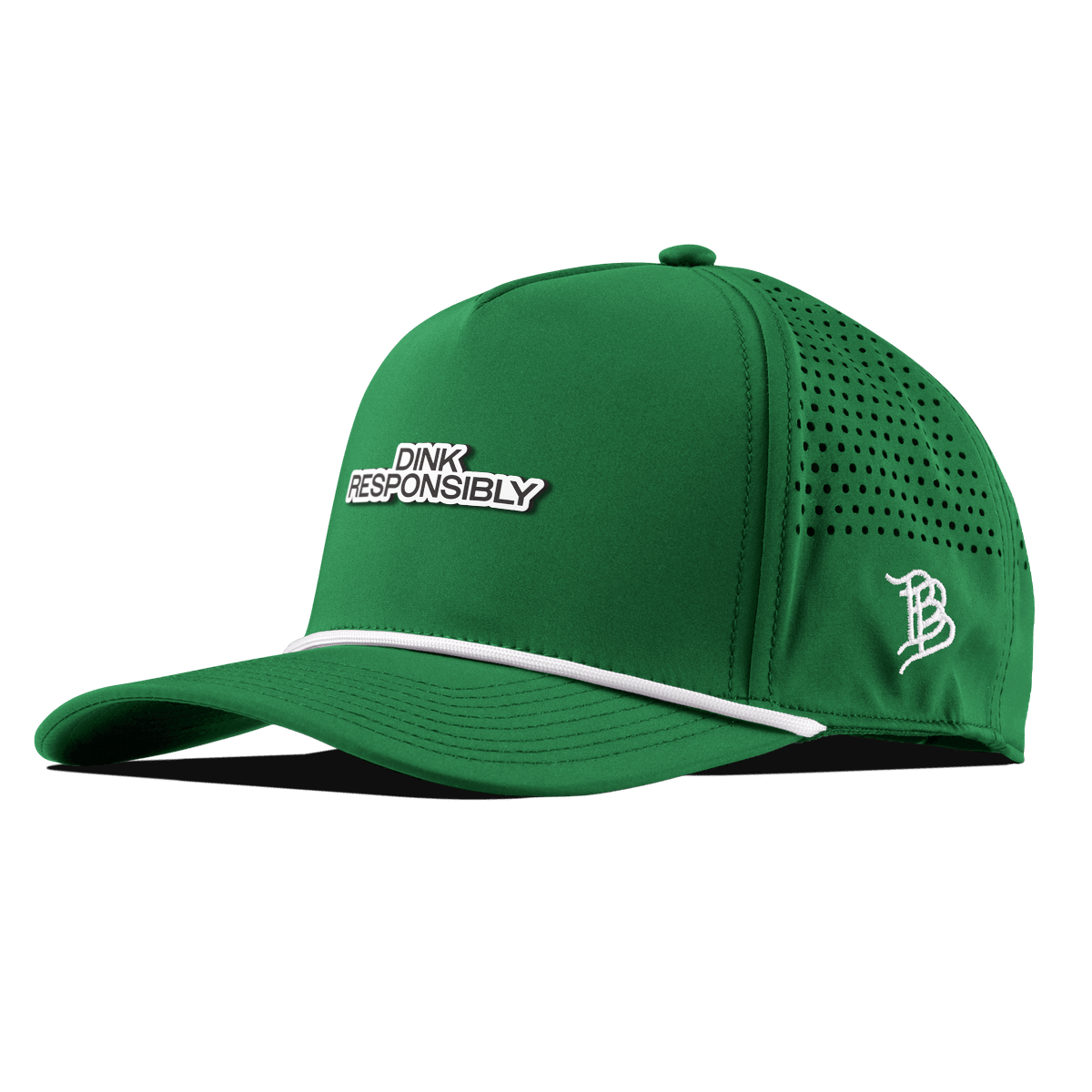 Dink Responsibly Curved 5 Panel Rope Kelly Green
