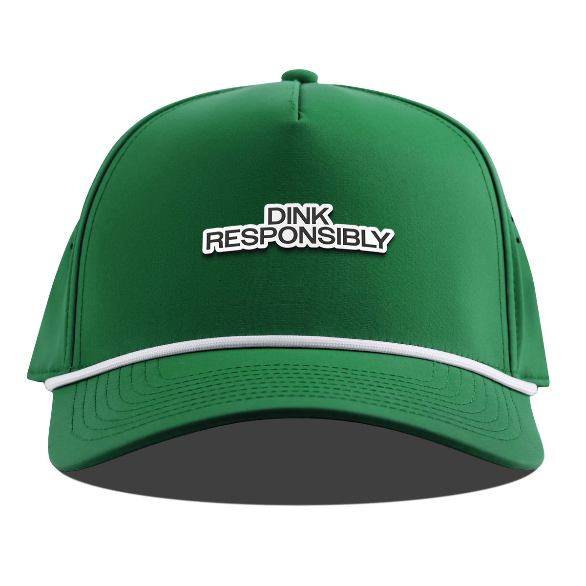 Dink Responsibly Curved 5 Panel Rope Kelly Green
